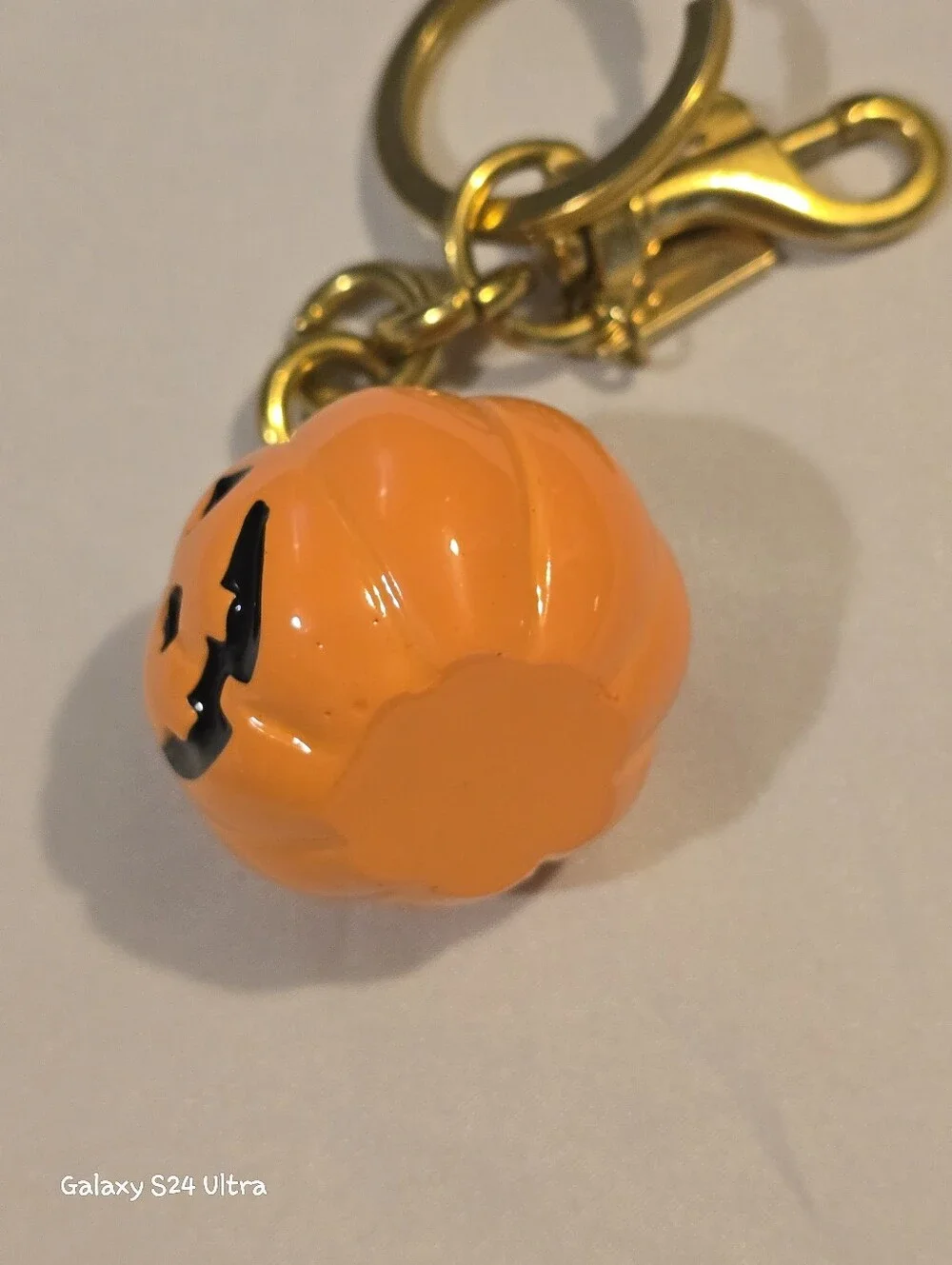 Jack-o'-Lantern Pumpkin Bag Charm/ Keychain NEW